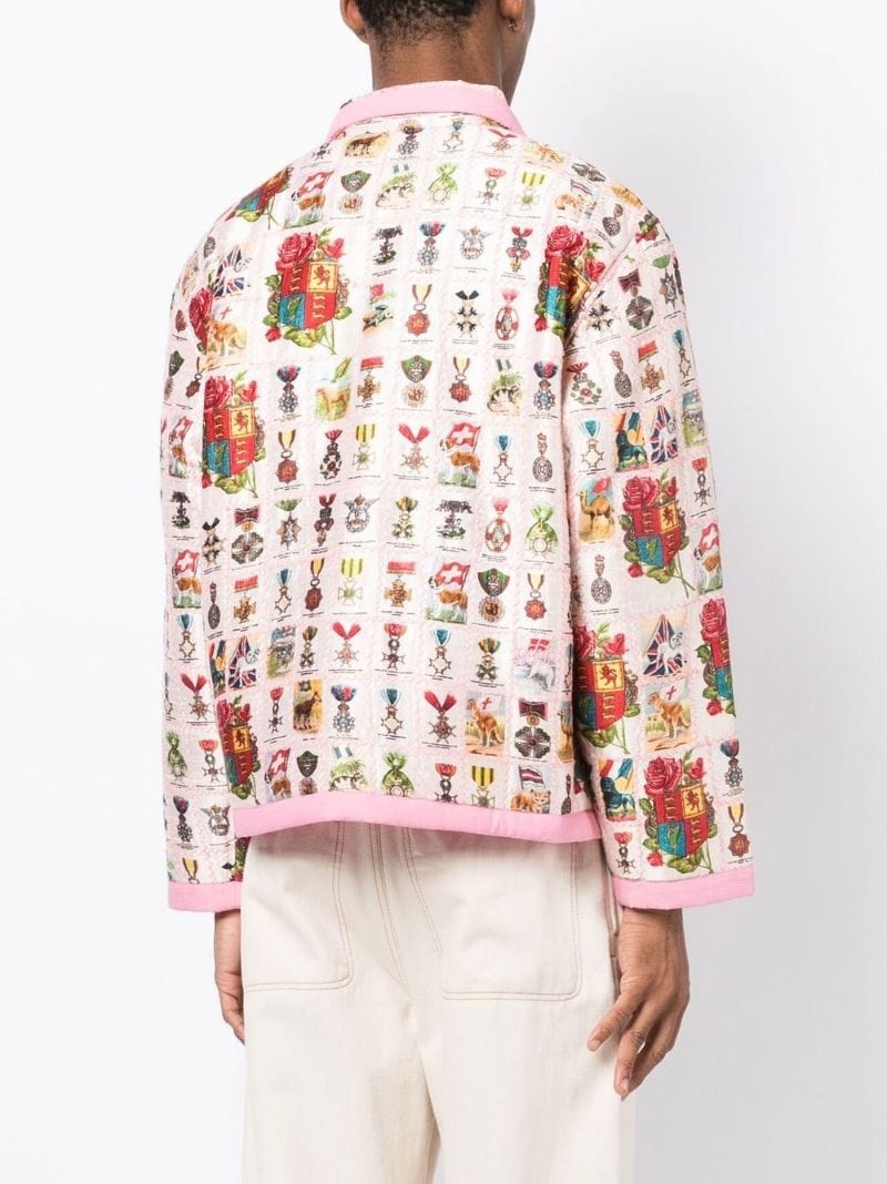 Tobacco Signet quilted jacket - 4