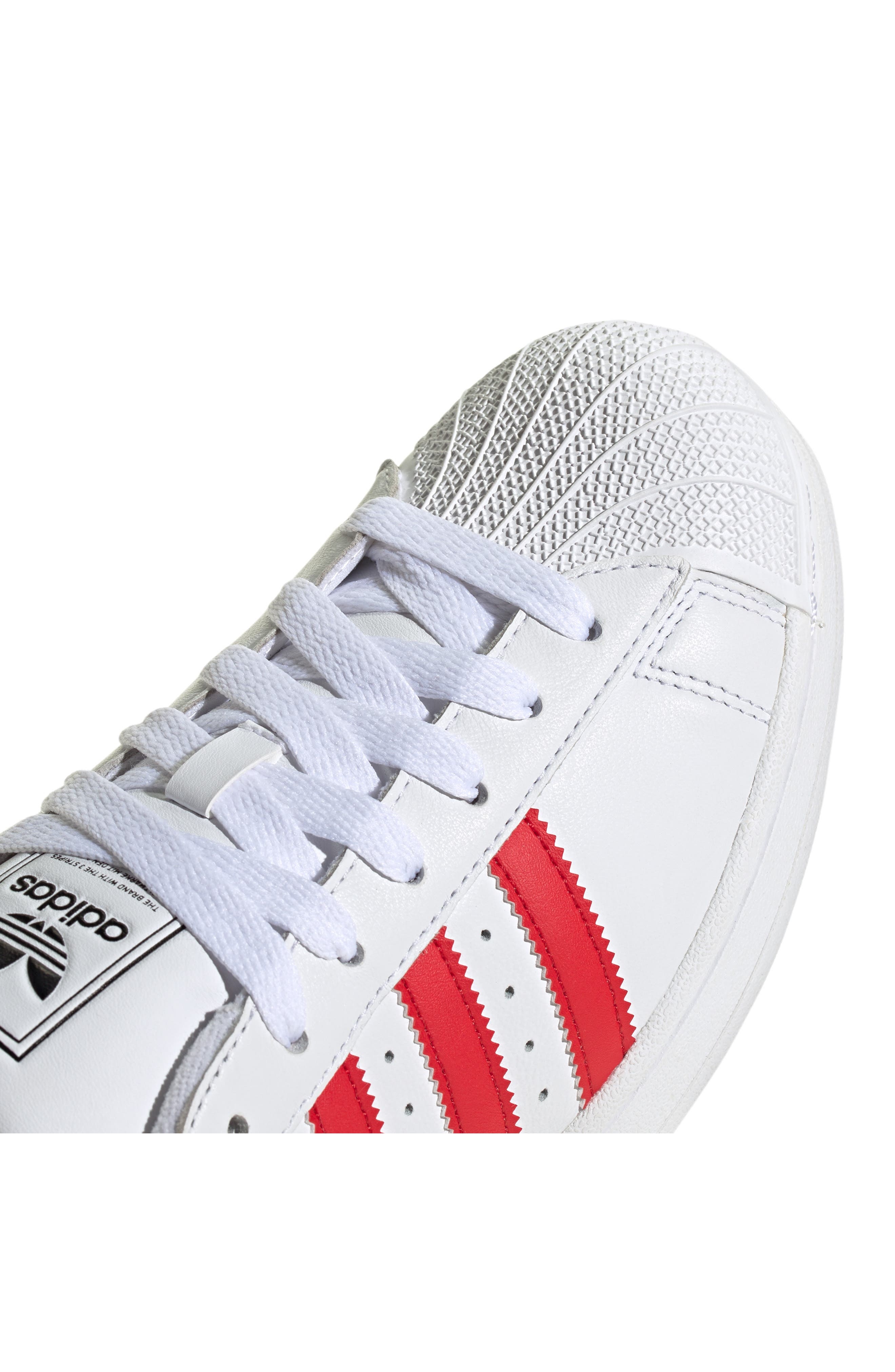 adidas Gender Inclusive Superstar II Sneaker in White/better Scarlet/black at Nordstrom - 7