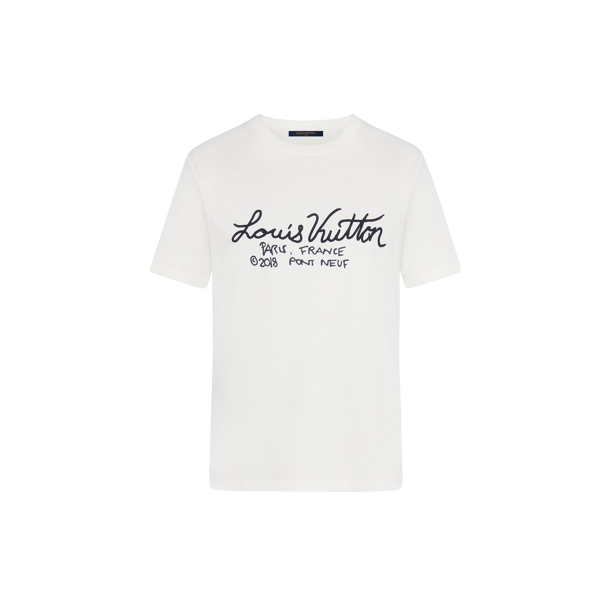 Signature Print & Embroidery T-Shirt - 1