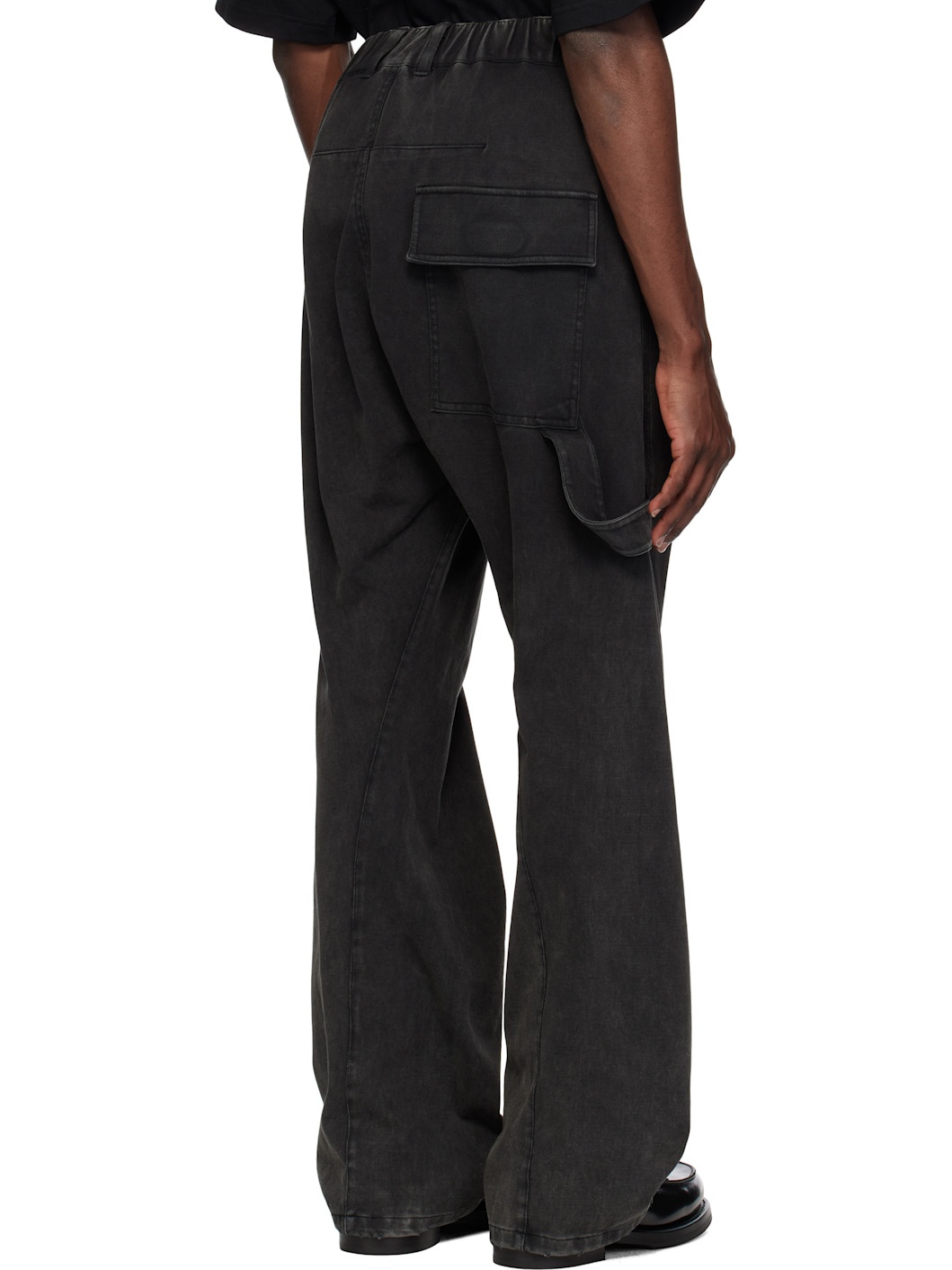 Black Twisted Work Trousers - 3