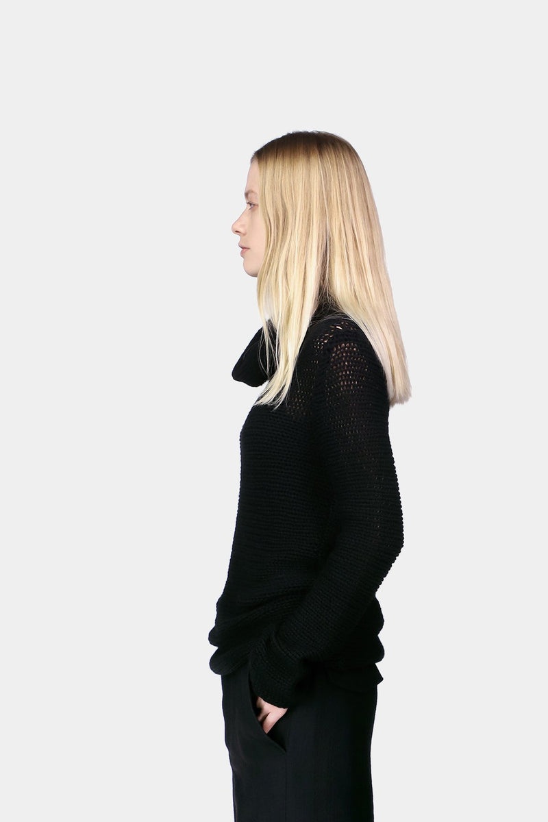 Astrid Knitted Asymmetrical Turtleneck - 3