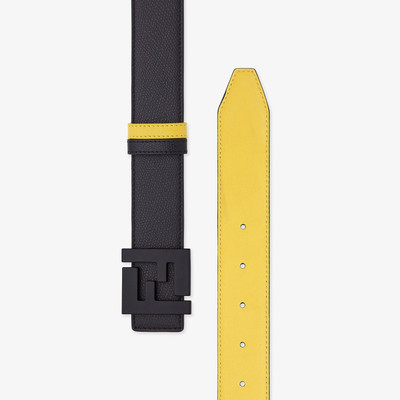 FENDI Black leather belt outlook