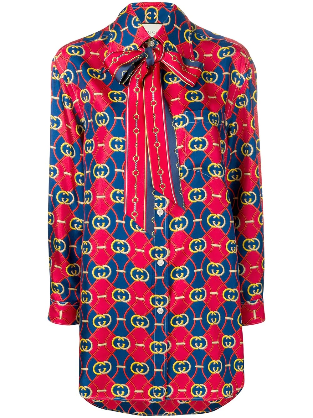 GG waves print shirt - 1