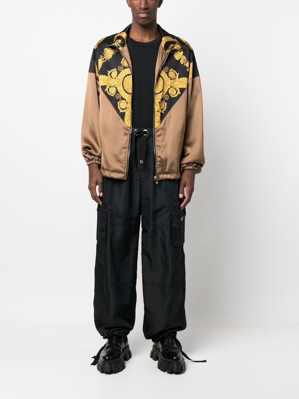 logo-print cargo trousers - 2