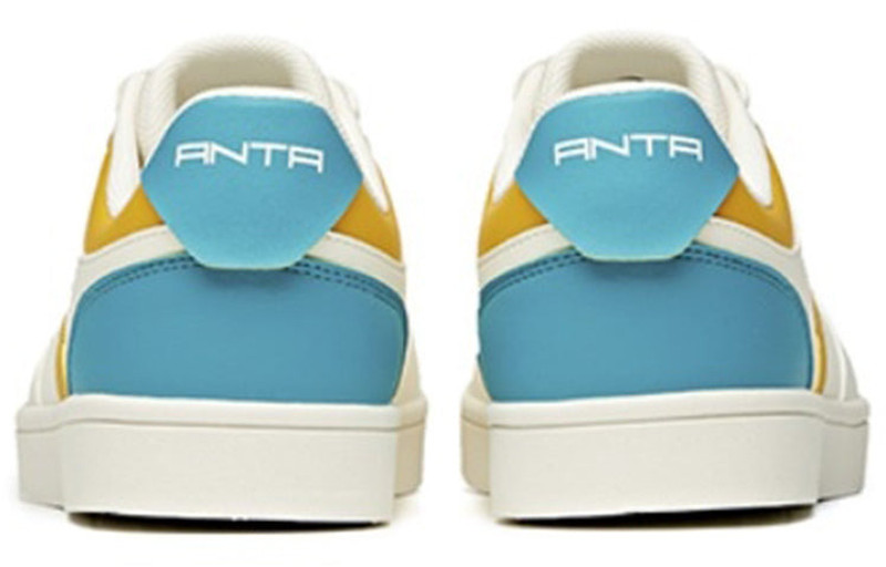 ANTA ANTA Skateboarding Shoes 'White Yellow Blue' 912118009-6 outlook