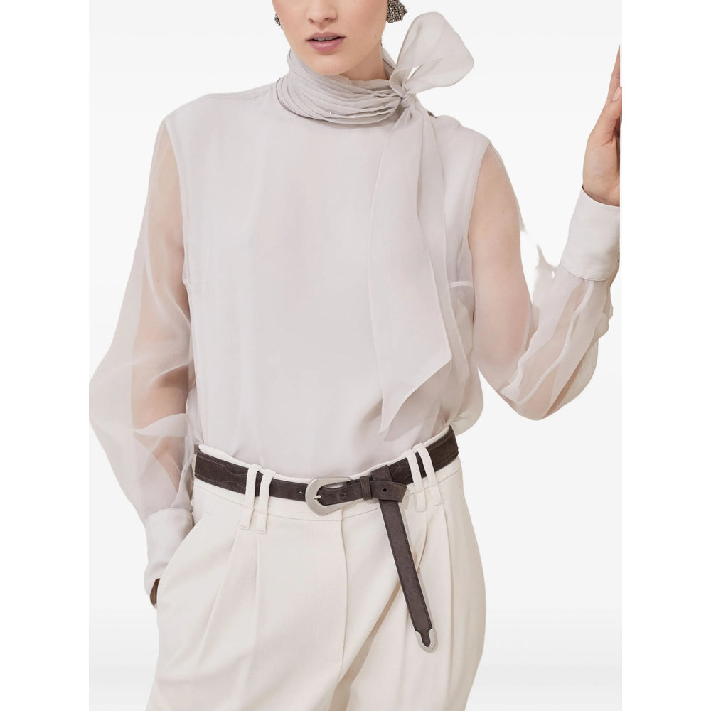 Brunello Cucinelli Neutrals Tops - Blouses Women - 4
