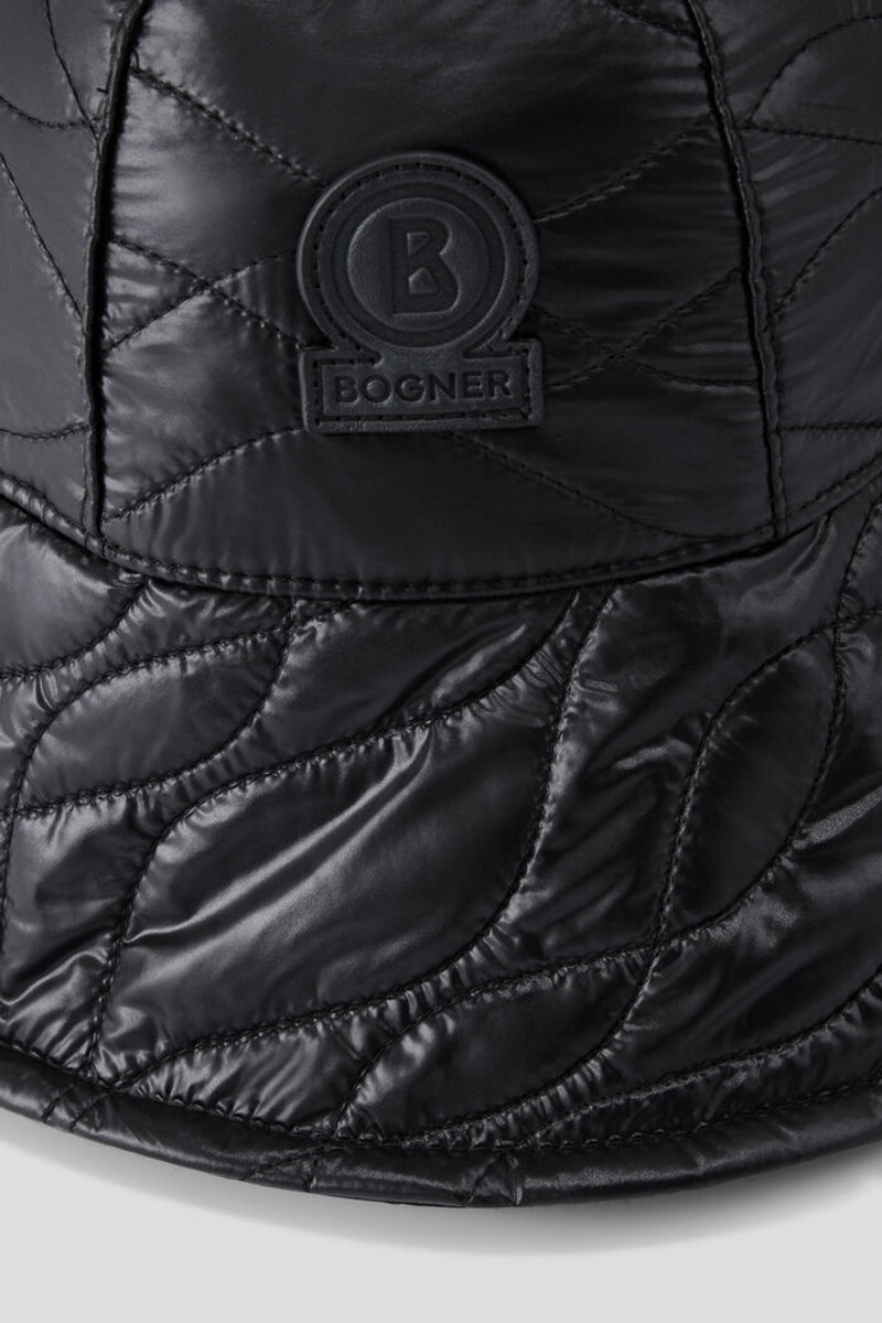 BOGNER Nalie Quilted bucket hat in Black outlook