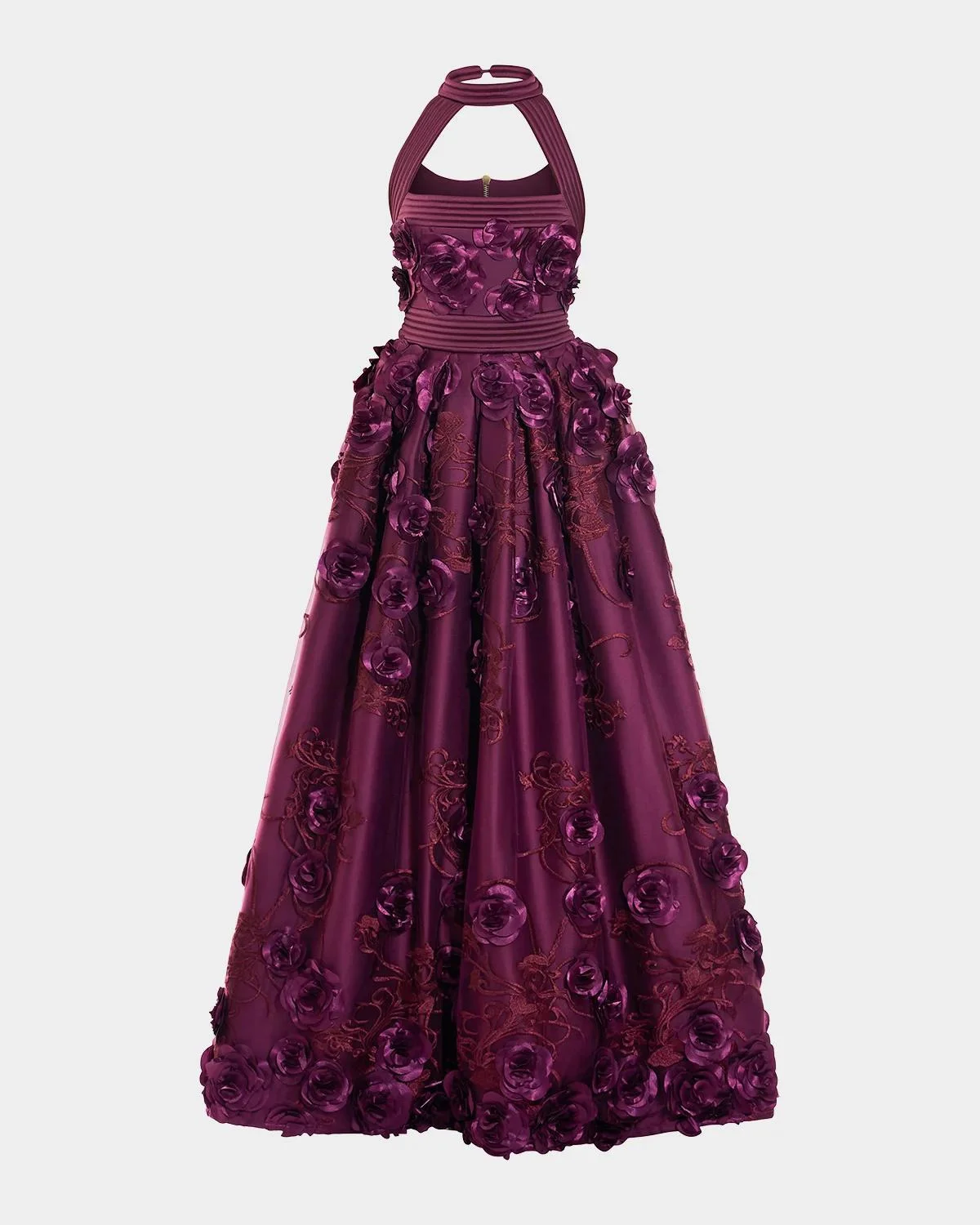 The Beautiful Embroidered Floral Gown - 1