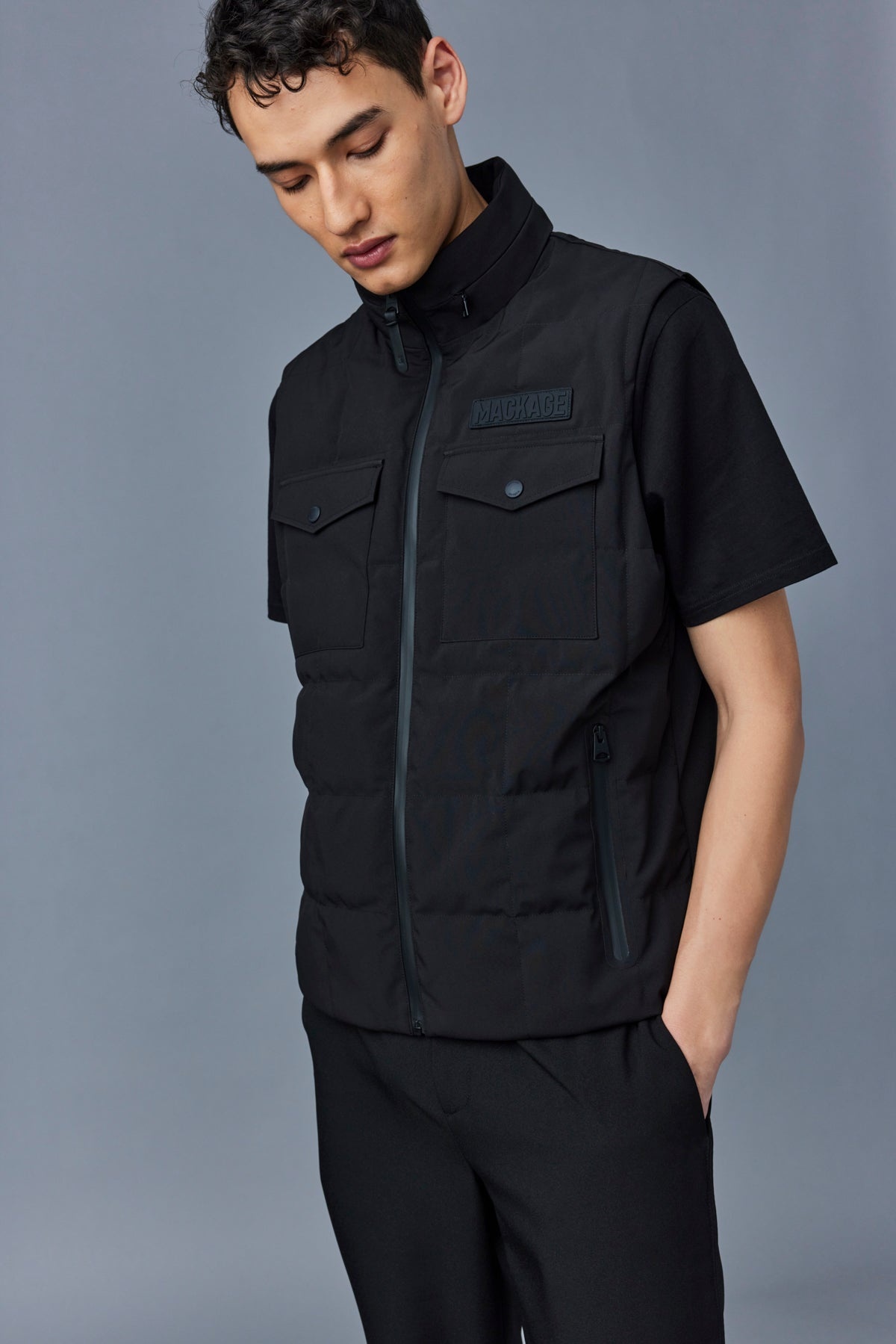 HANK Flex tech down vest with packable hood - 5