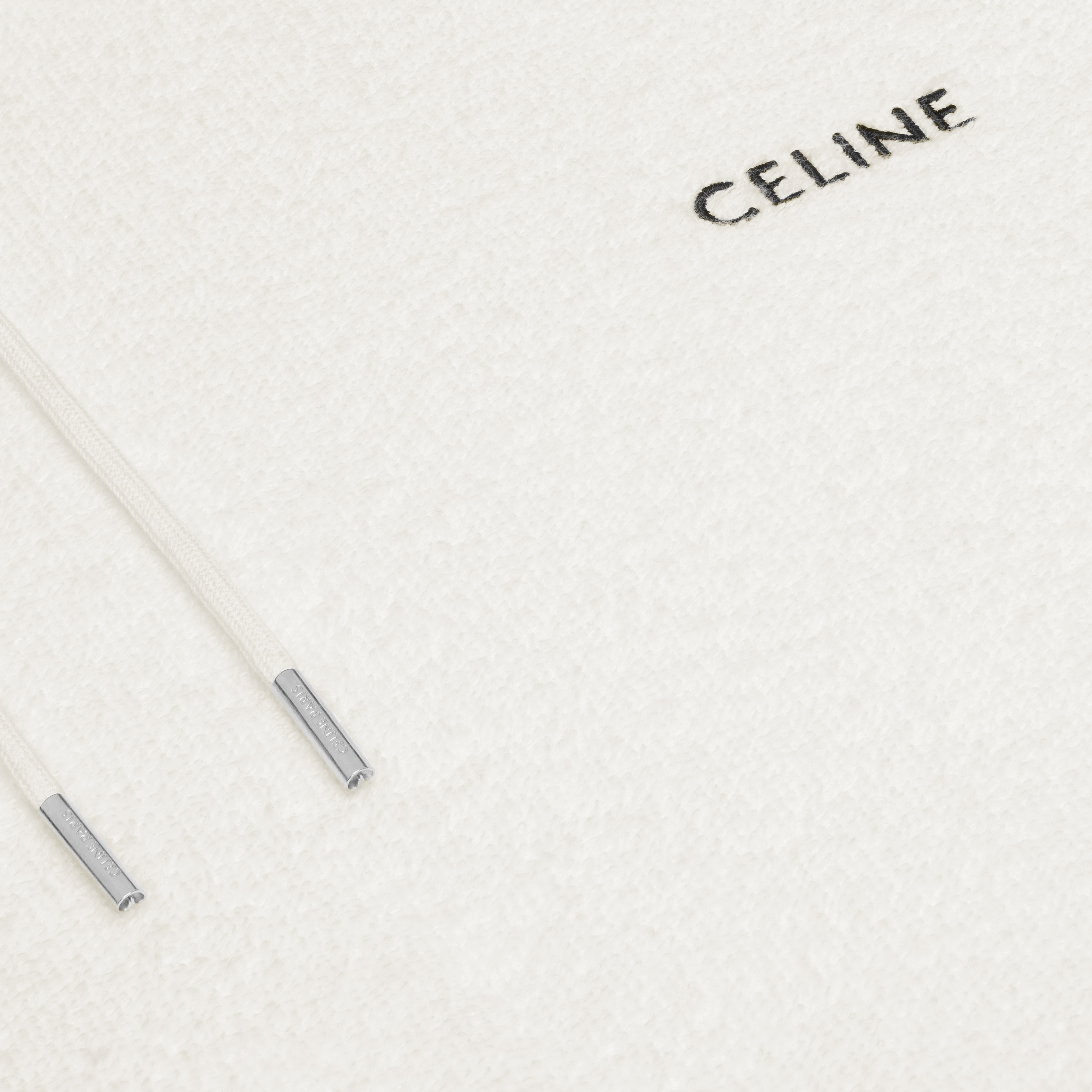 loose celine hoodie in terry cotton - 4