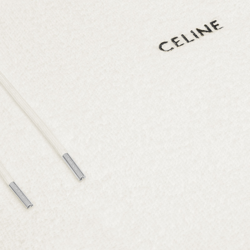 loose celine hoodie in terry cotton 4