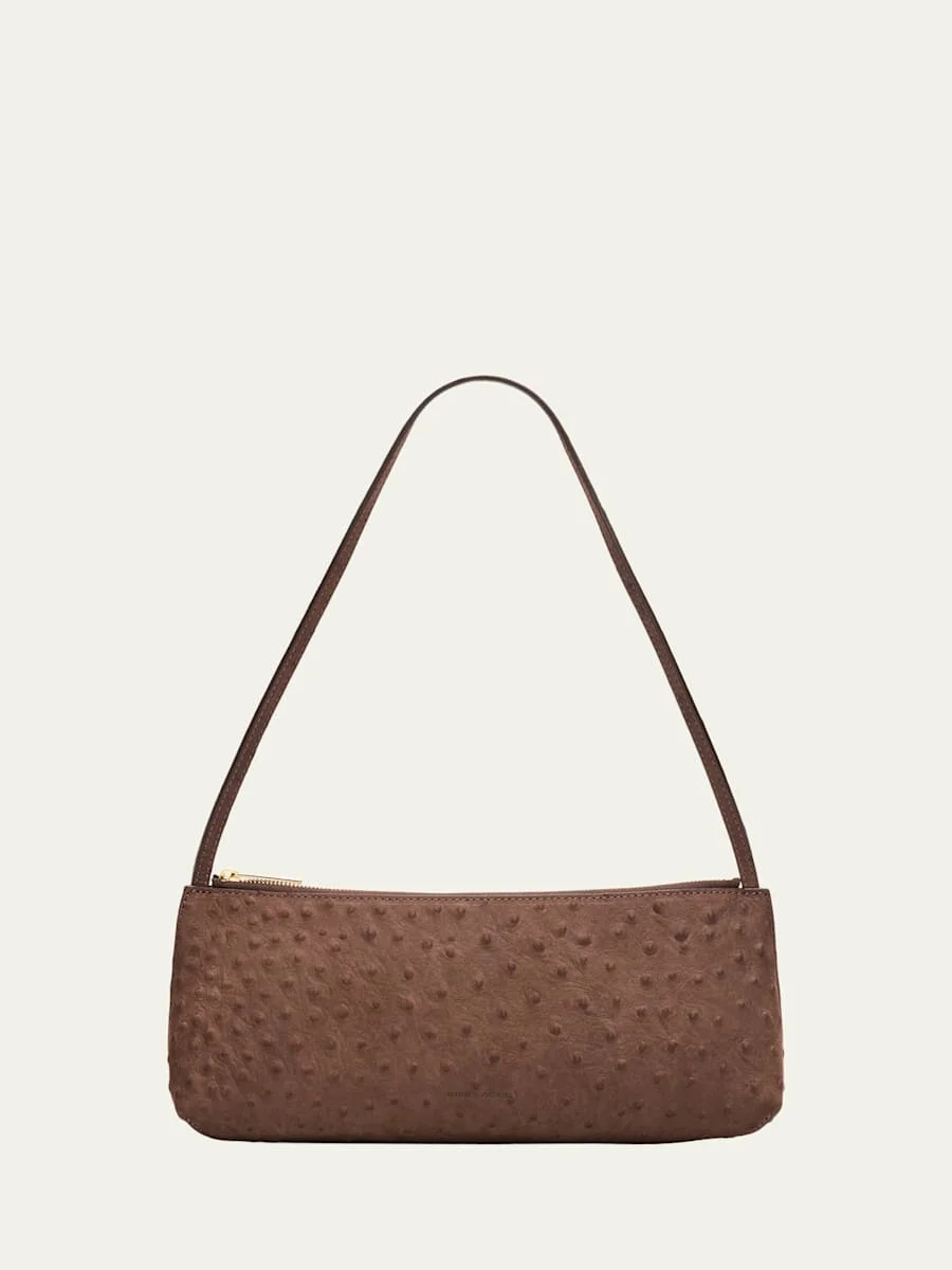 Gaia Leather Baguette Shoulder Bag - 1