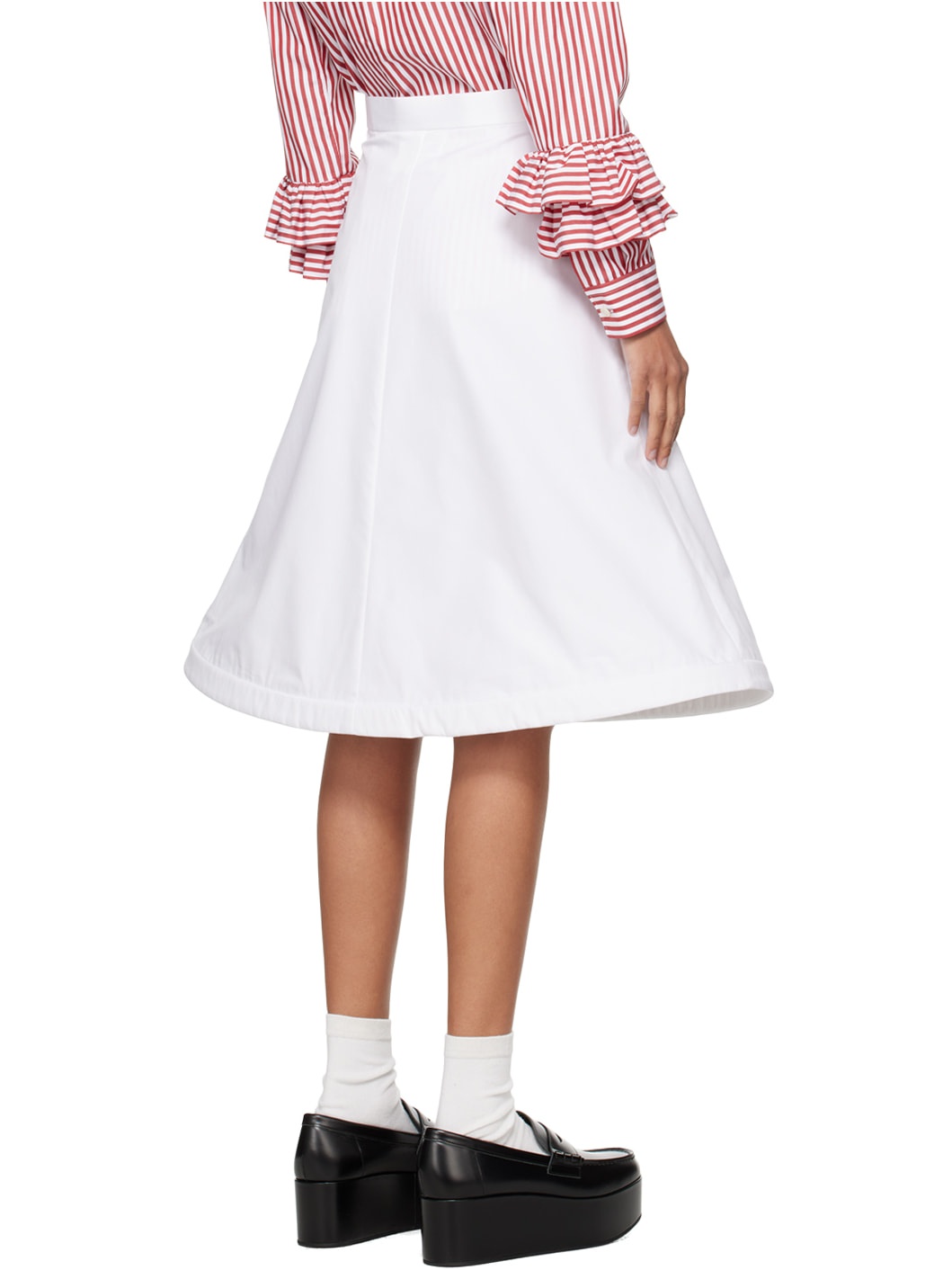 White Wire Midi Skirt - 3