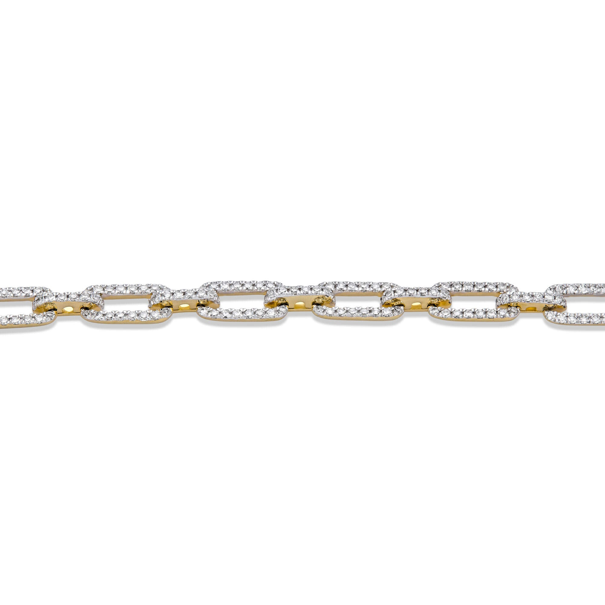 Sparkle Pave Paper Clip Bracelet - 3