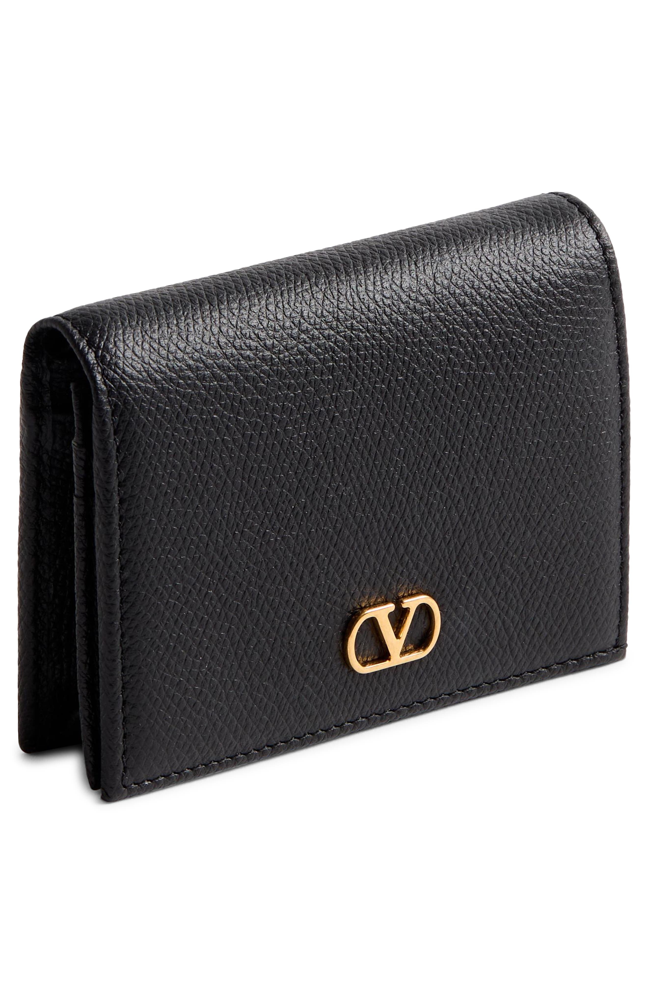 Valentino Garavani VLOGO Leather Bifold French Wallet in Black at Nordstrom - 5