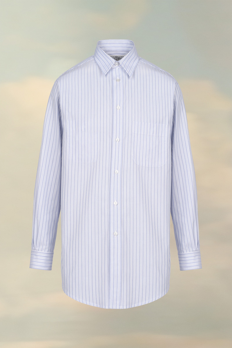 Pinstripe poplin shirt 1