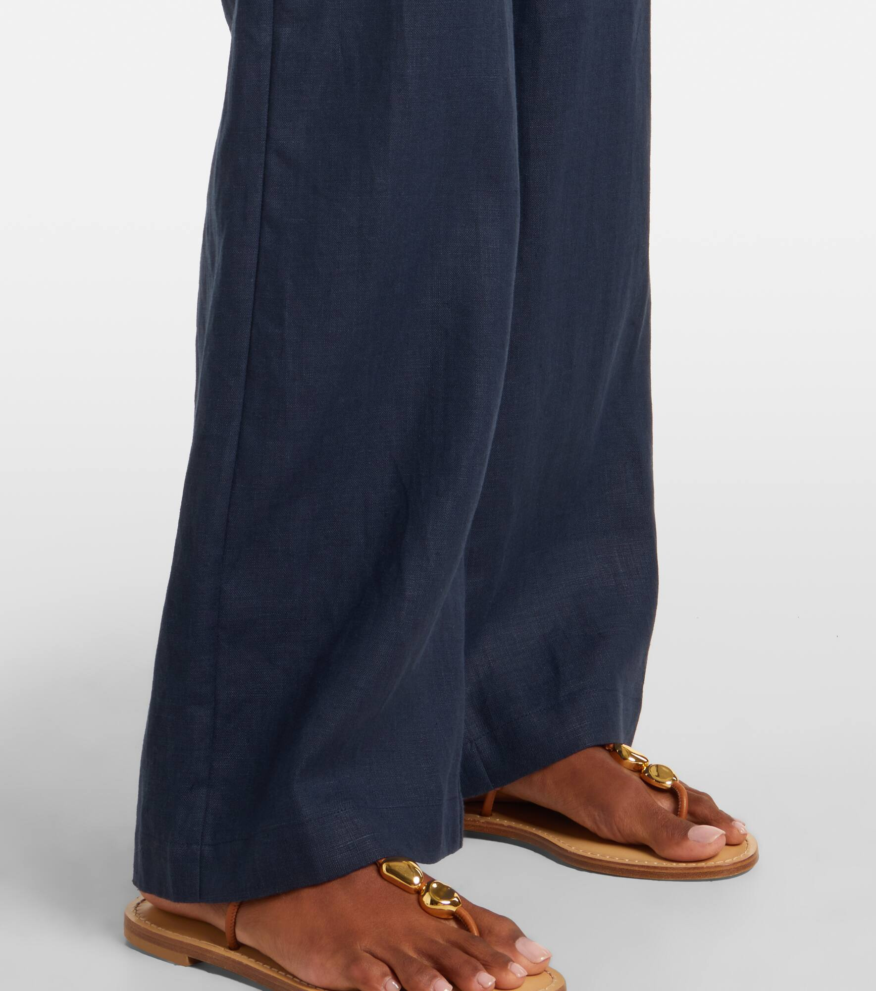 Lulea linen wide-leg pants - 5