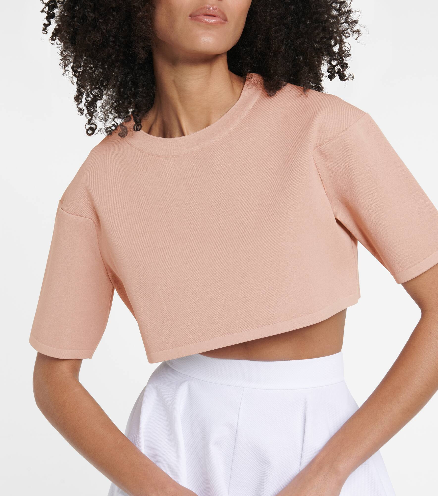 Stretch-knit crop top - 4