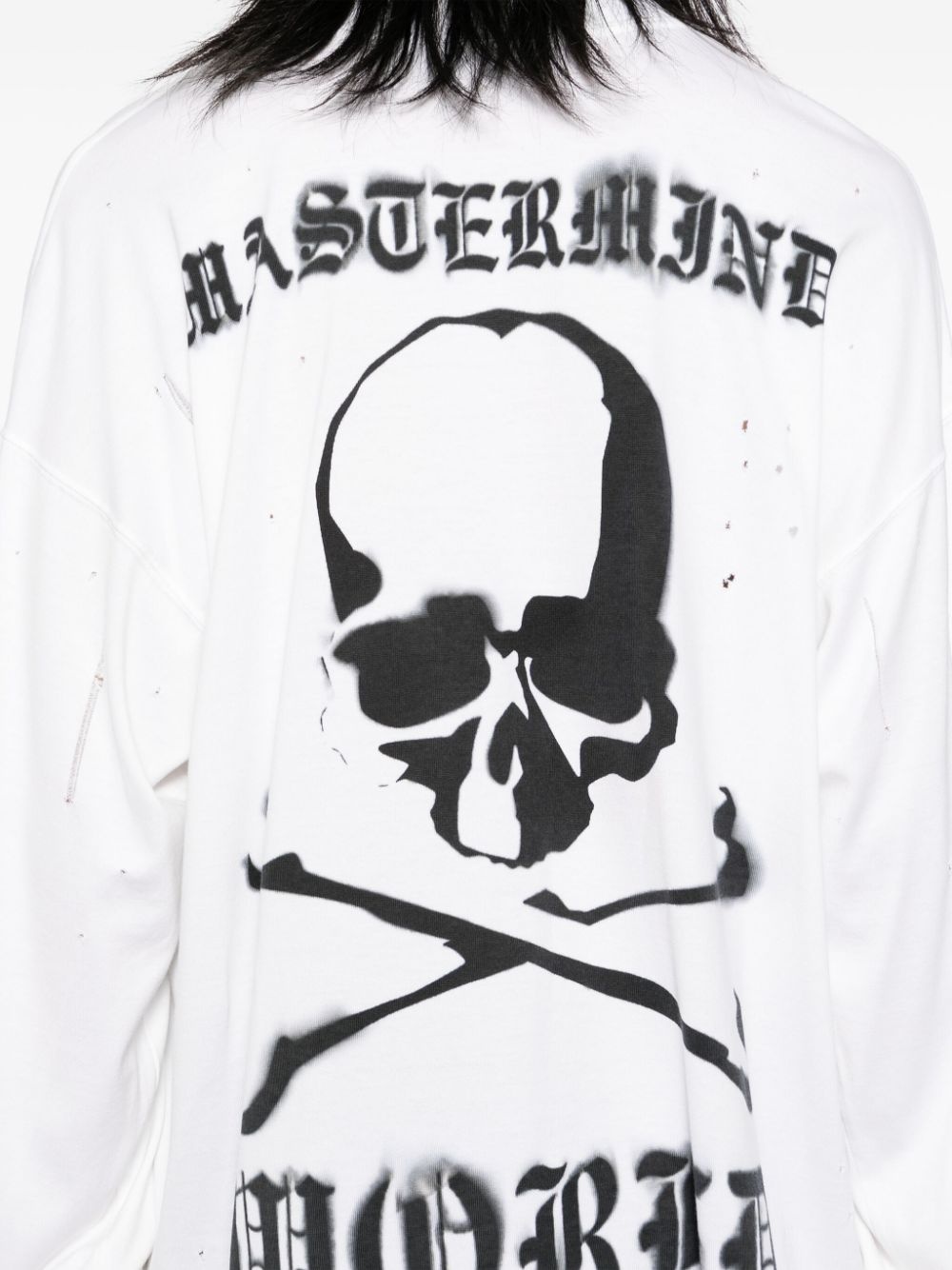 logo print long-sleeves T-shirt - 4