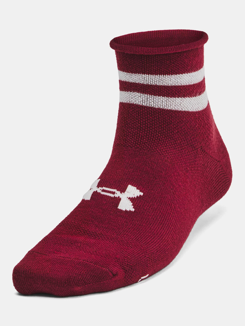 Women's UA Essential 3-Pack Quarter Socks 1
