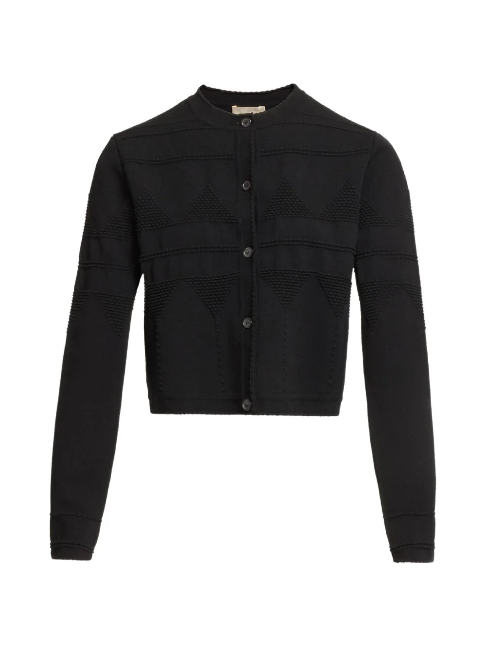 scalloped-neck cardigan - 1