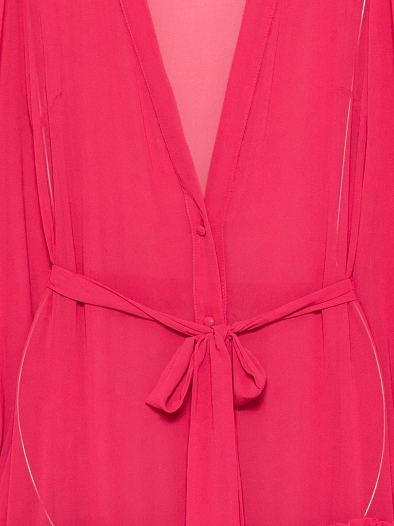 belted ruffled robe 3