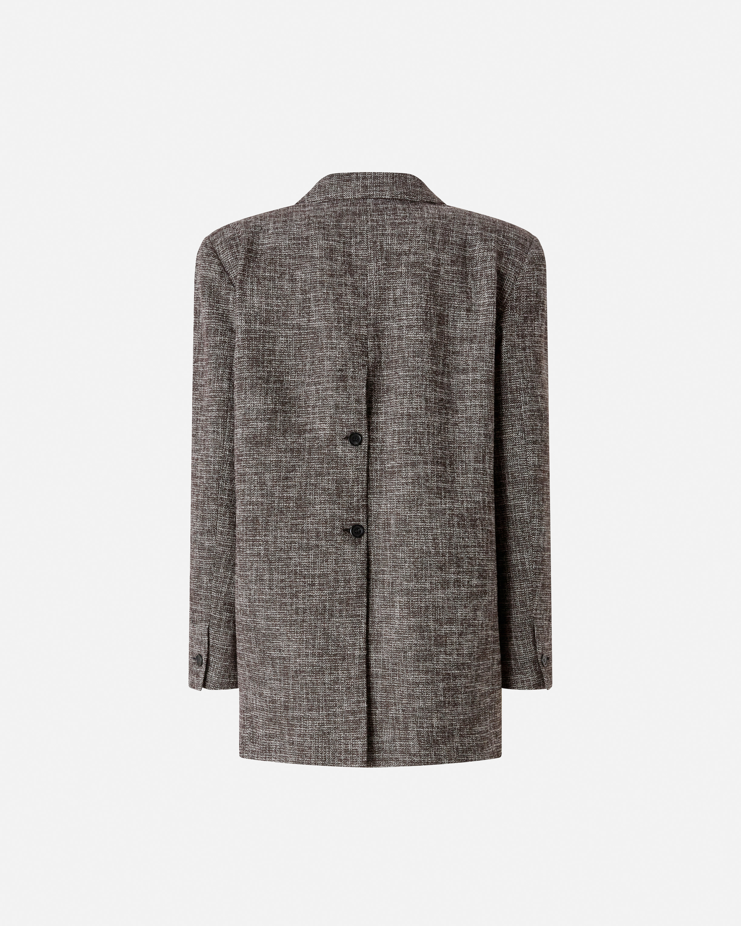 DOUBLE-BREASTED FLANNEL BLAZER - 2