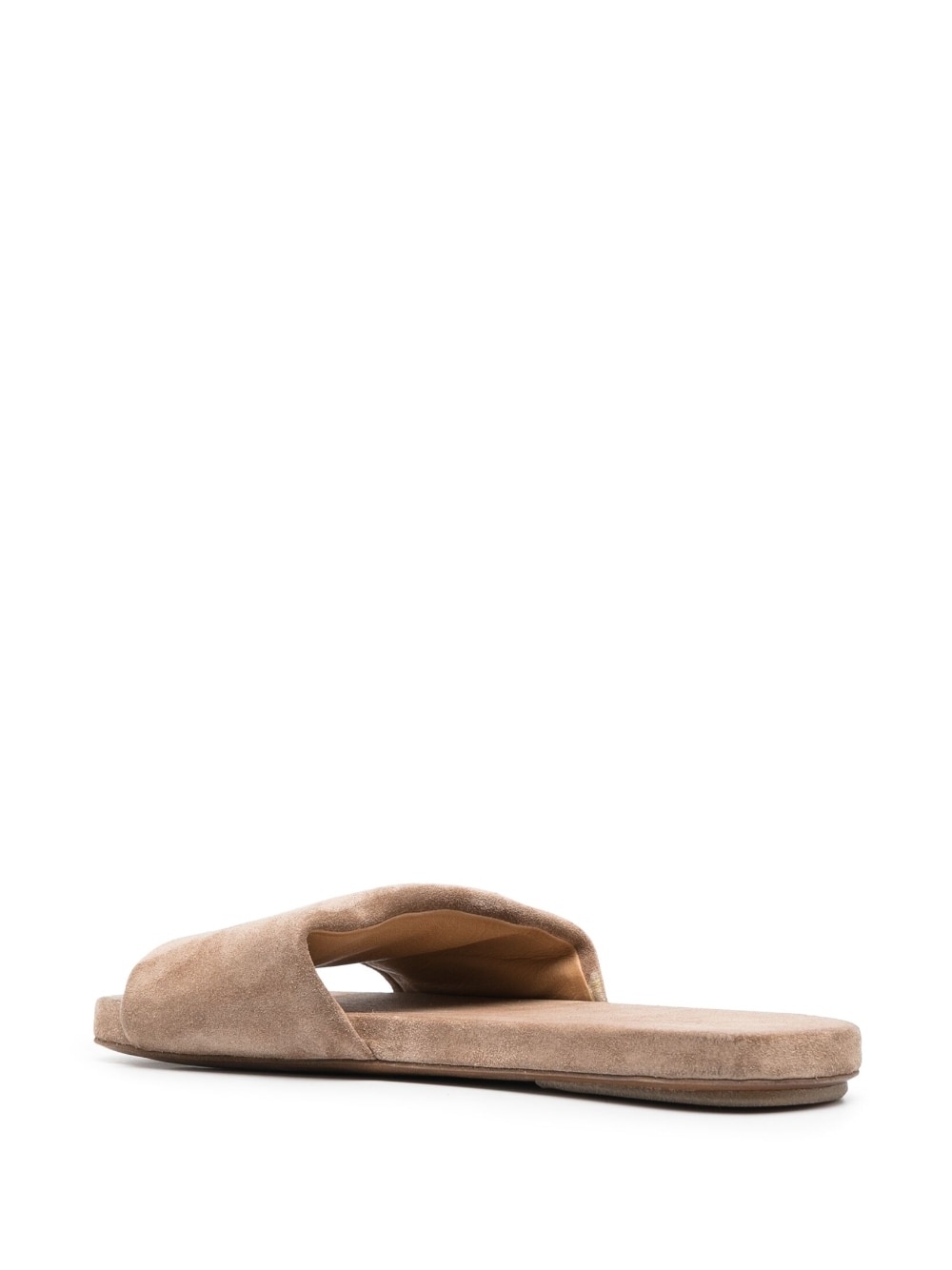 flat suede slides - 3