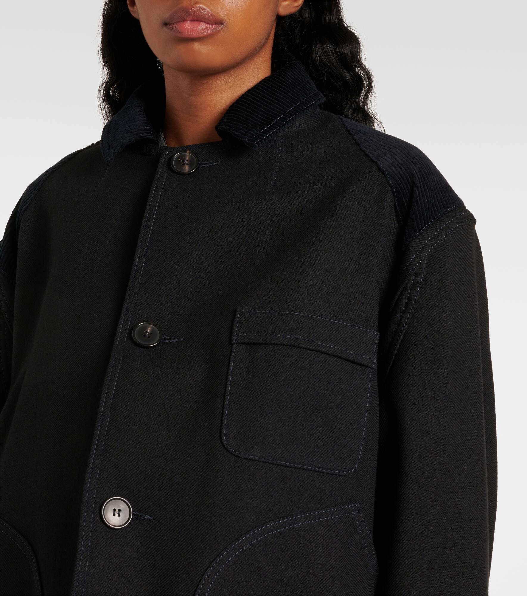 Cotton and wool coat - 4
