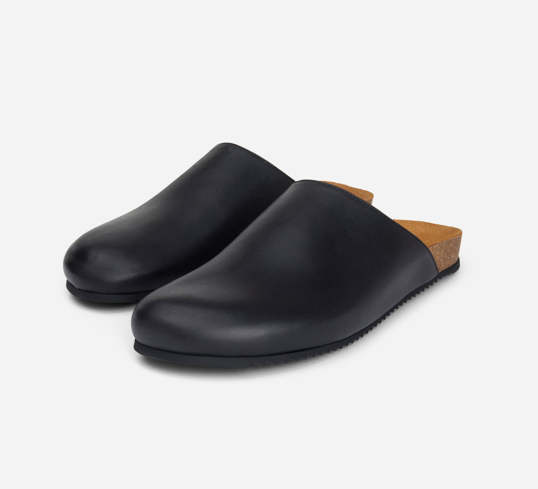 Mule - Black Calf Leather - 2