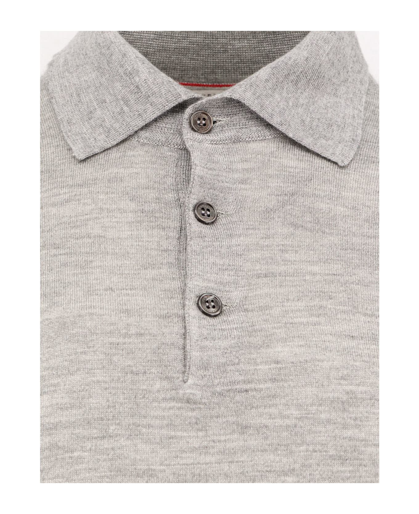 Cashmere And Silk Polo Shirt - 3