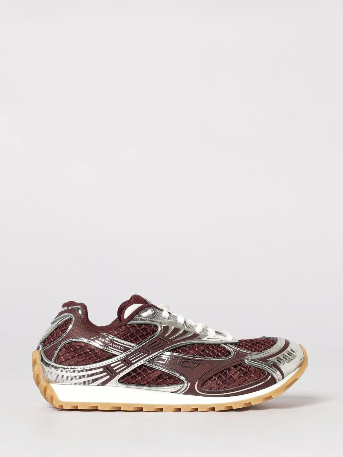 Bottega Veneta Women Bottega Veneta Orbit Mesh And Rubber Sneakers - 1