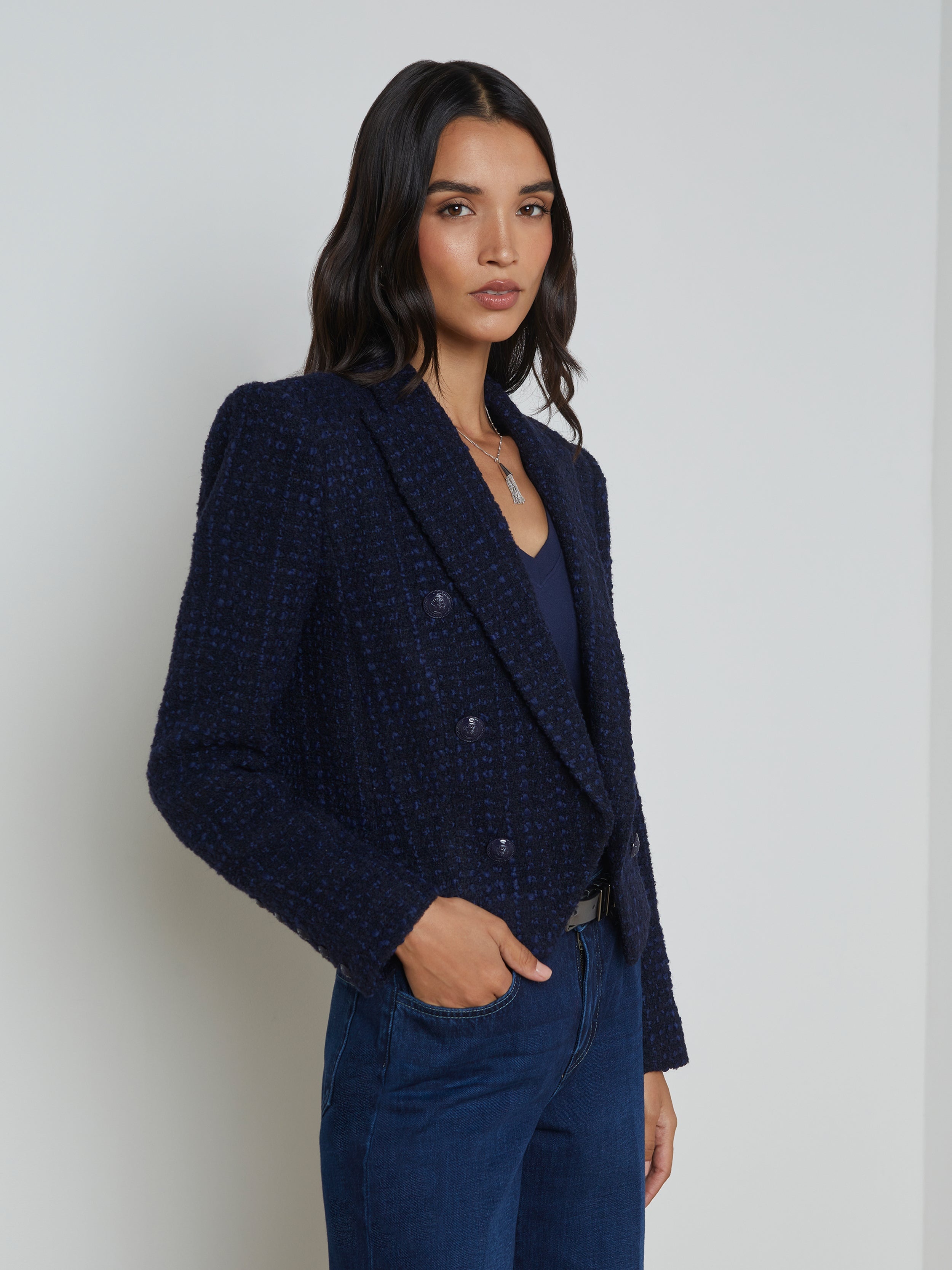 Lila Open-Front Blazer - 4