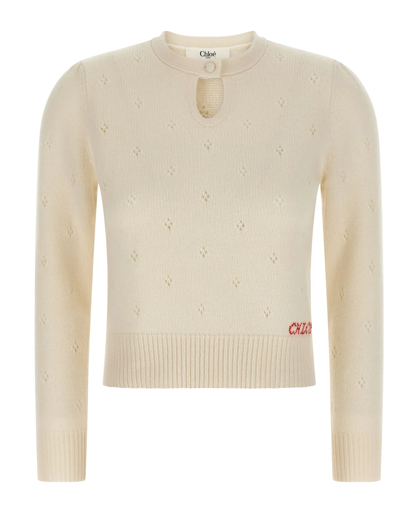 Jacquard Logo Sweater - 1