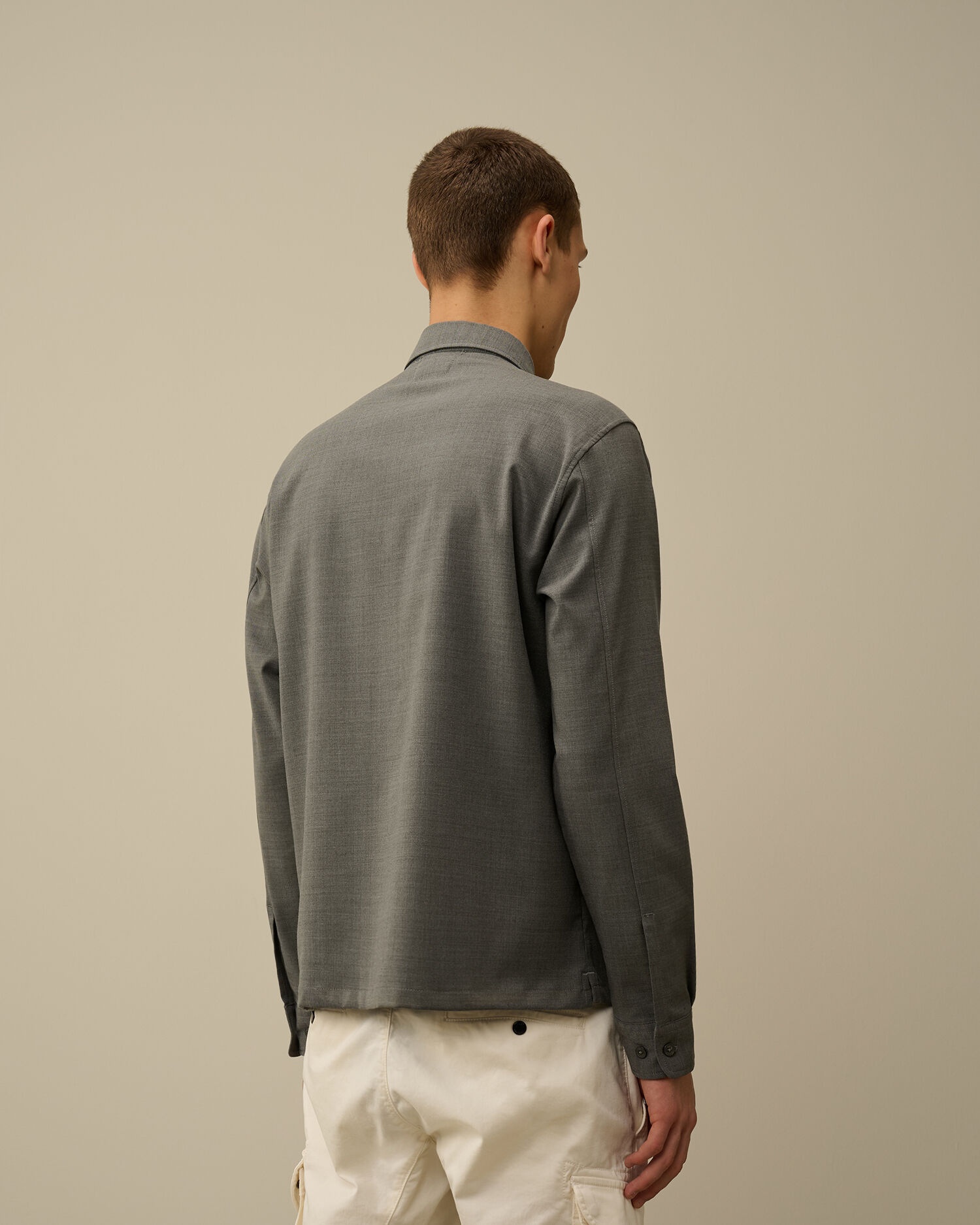 Wool Gabardine Shirt - 7