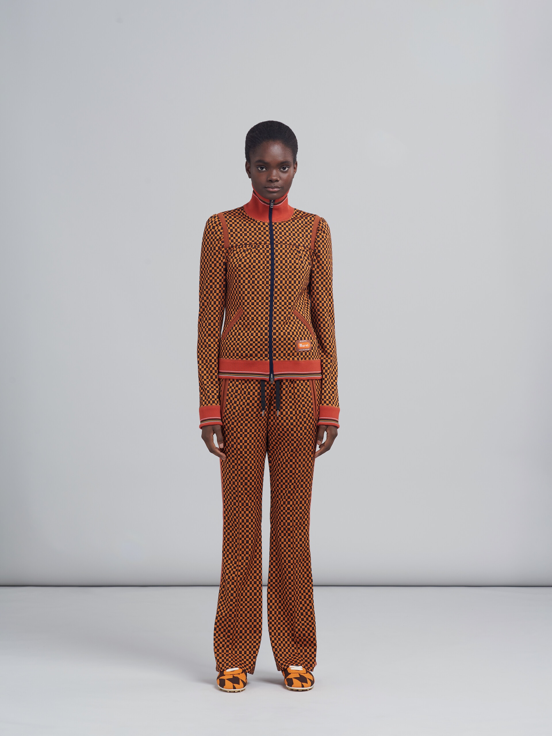 JACQUARD JERSEY LONG TROUSERS - 2