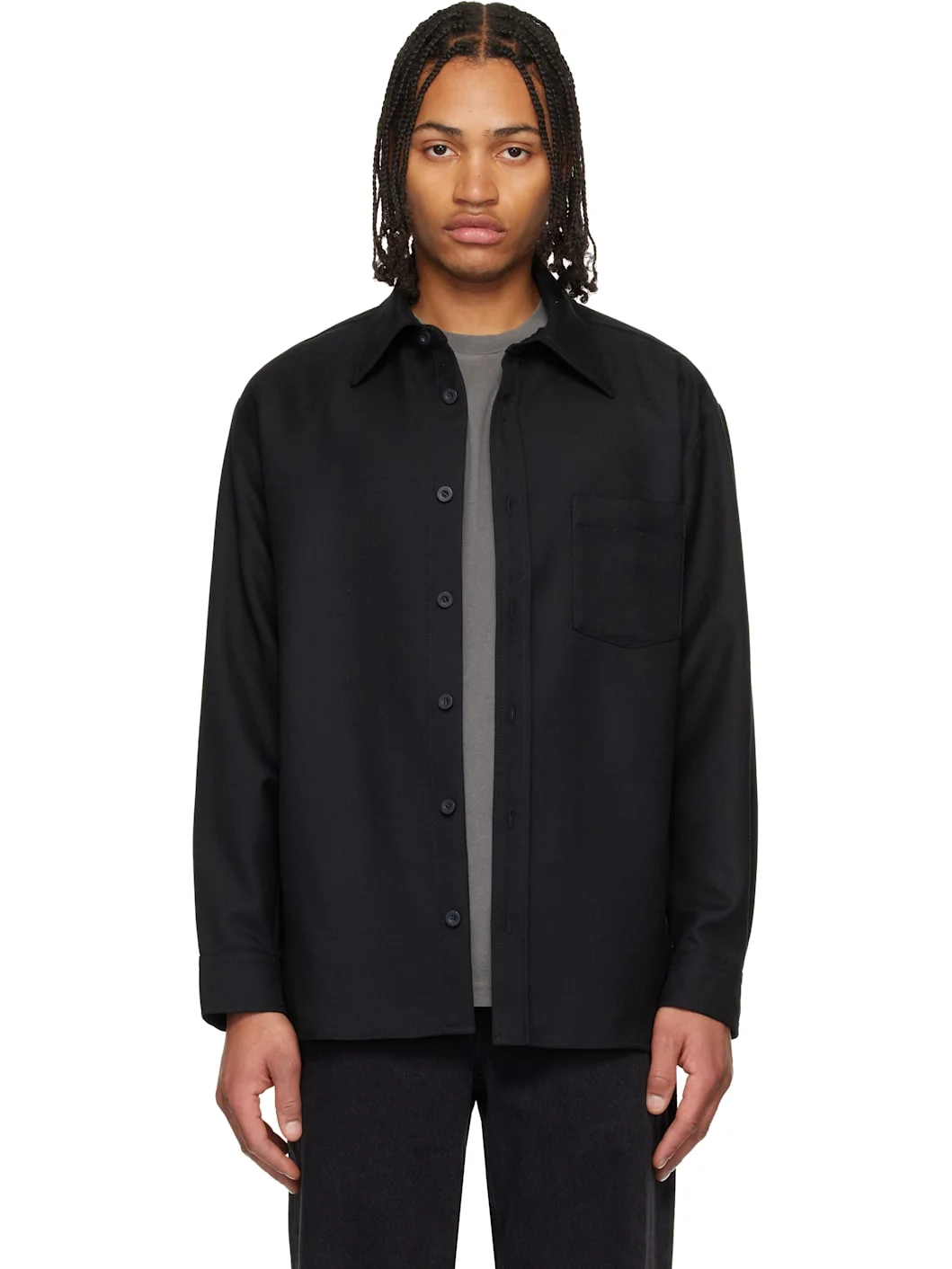 Black Malaury Overshirt - 1