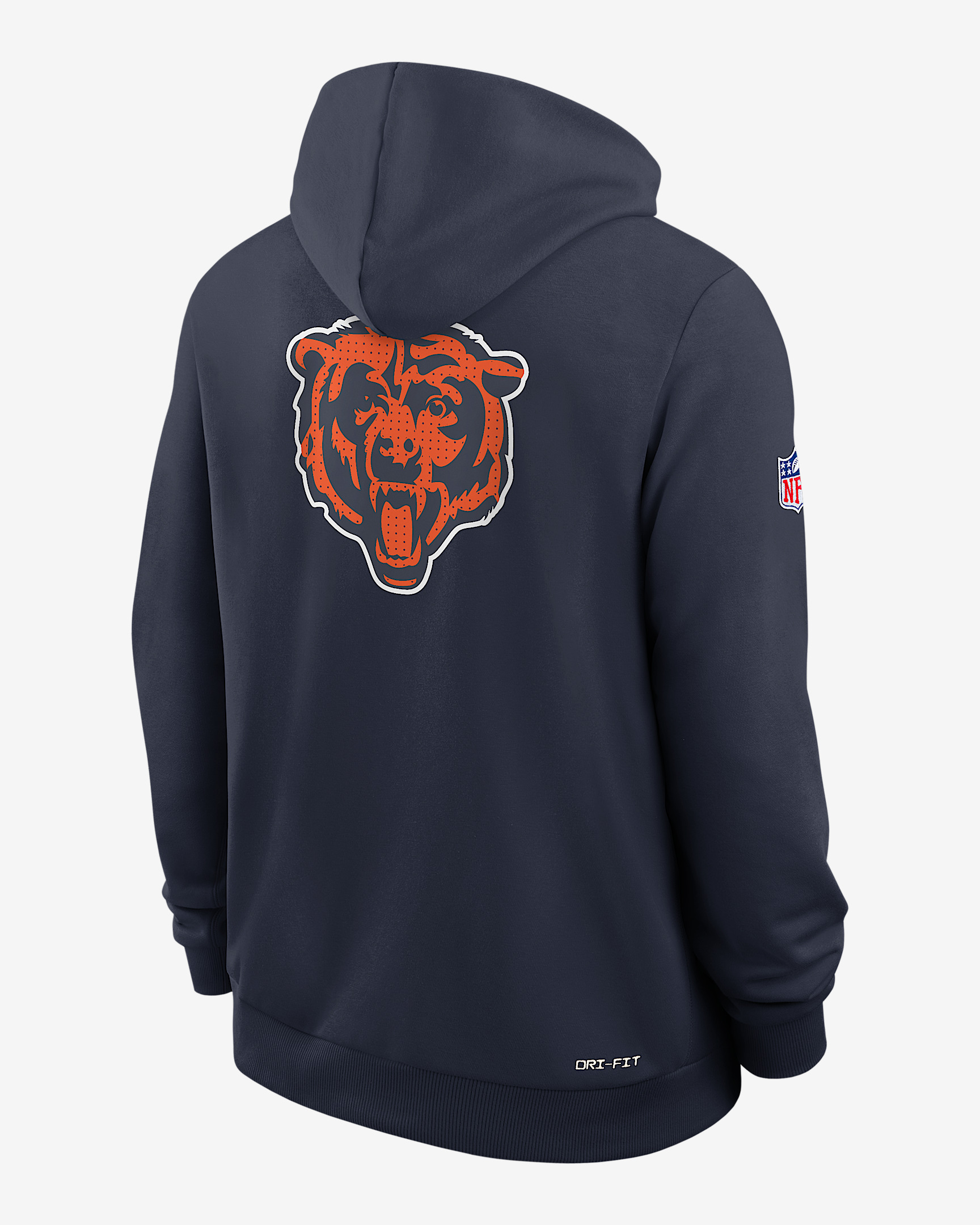 Chicago Bears Utility Player Sideline Men's Nike Dri-FIT NFL Full-Zip Hoodie - 2