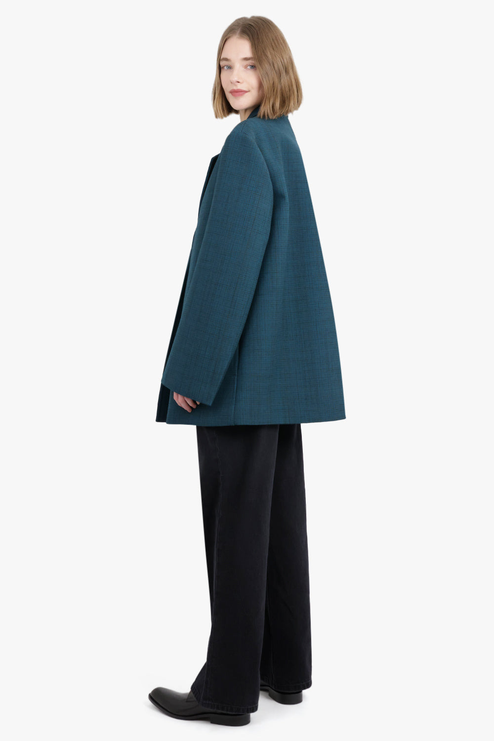 WRAP RELAXED FIT JACKET | MOON RIVER - 4