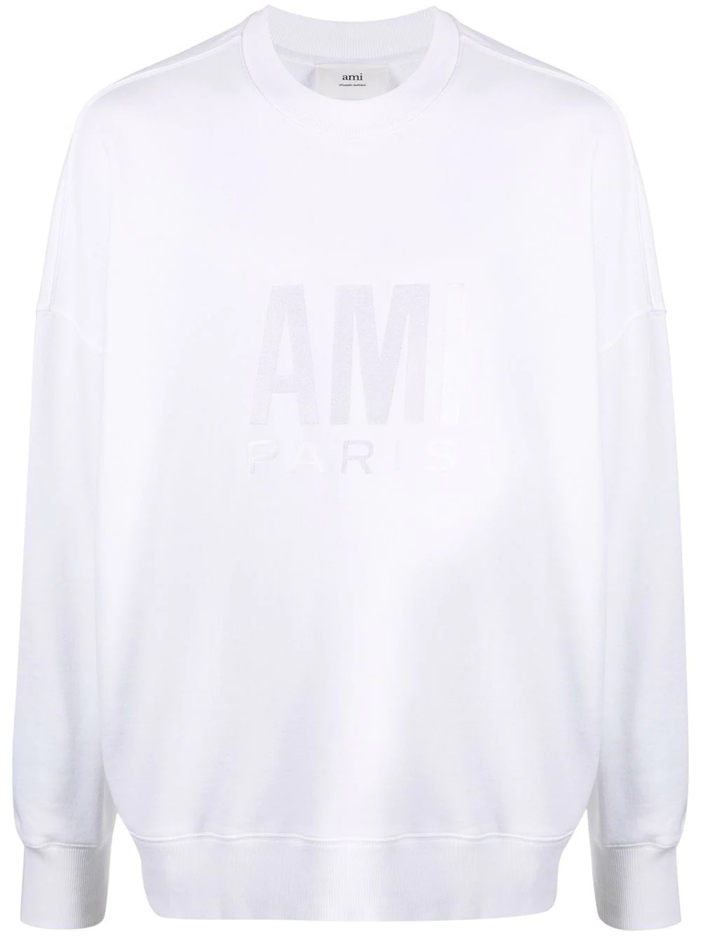 logo-print cotton sweatshirt - 1