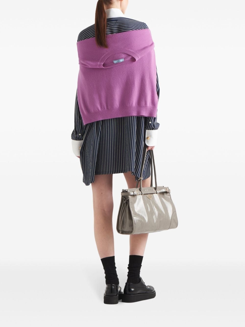 striped silk shirt - 3
