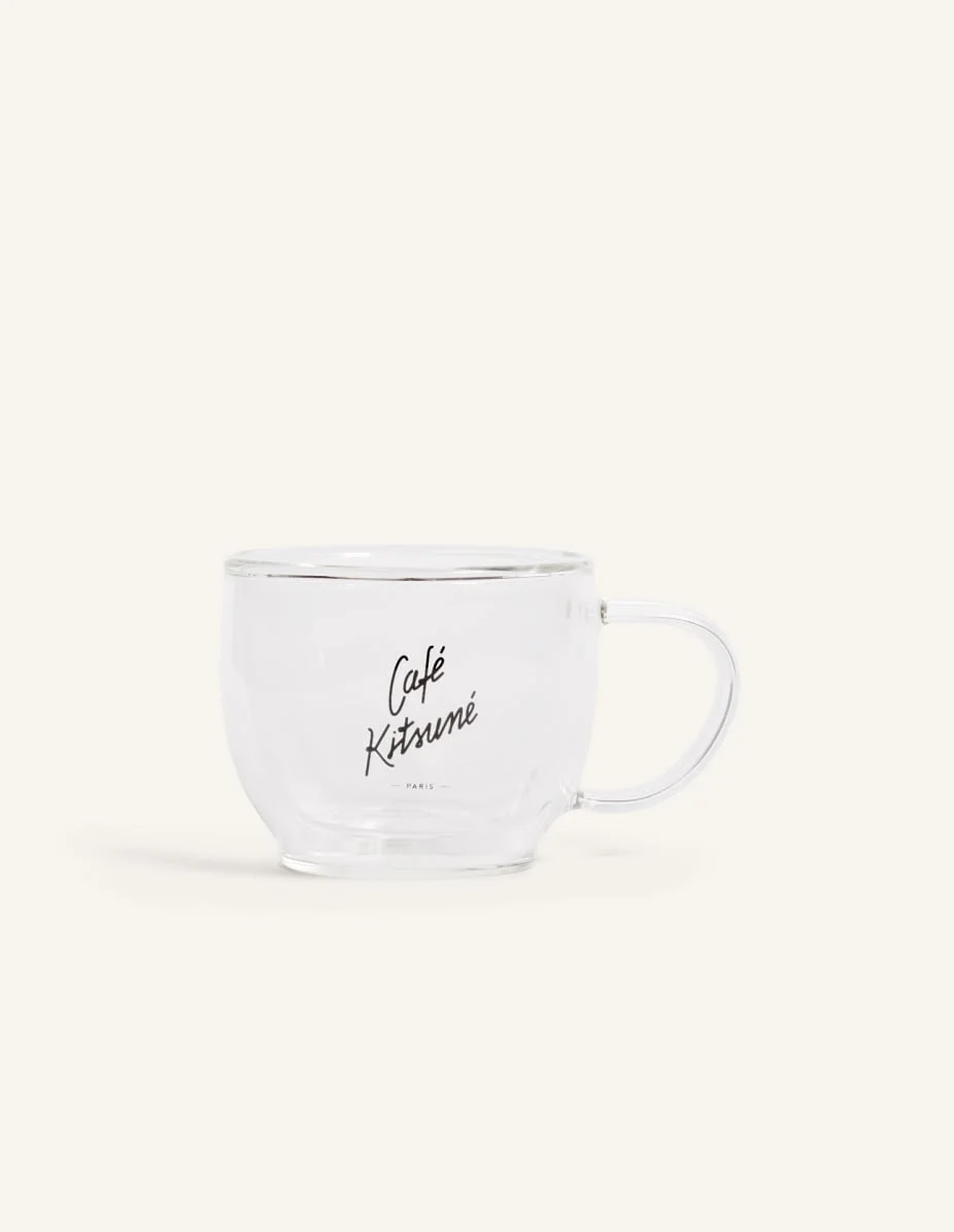 CAFE KITSUNE DOUBLE-WALLED GLASS MUG - 1