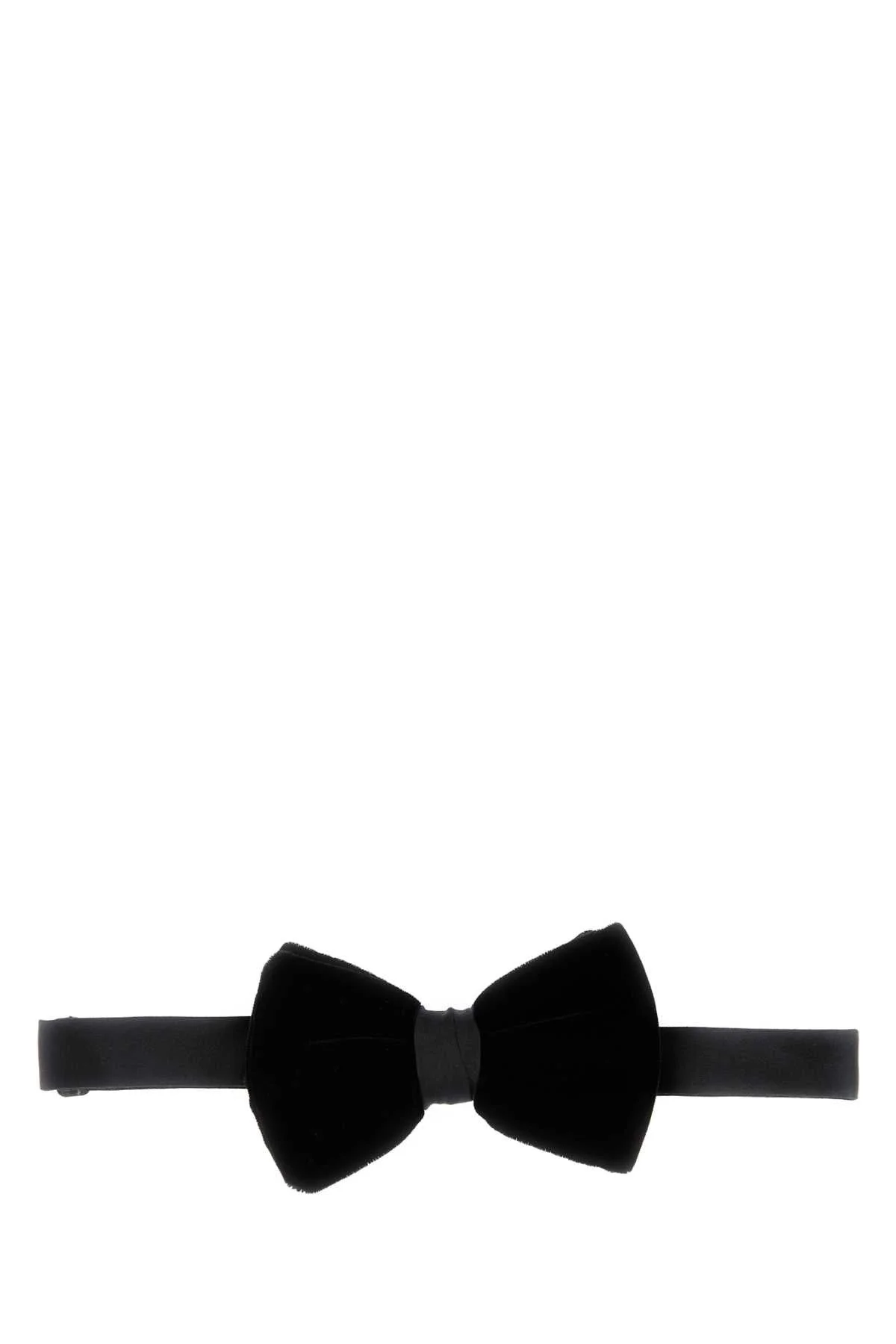 Giorgio Armani Velvet Bow Tie — Black - 1