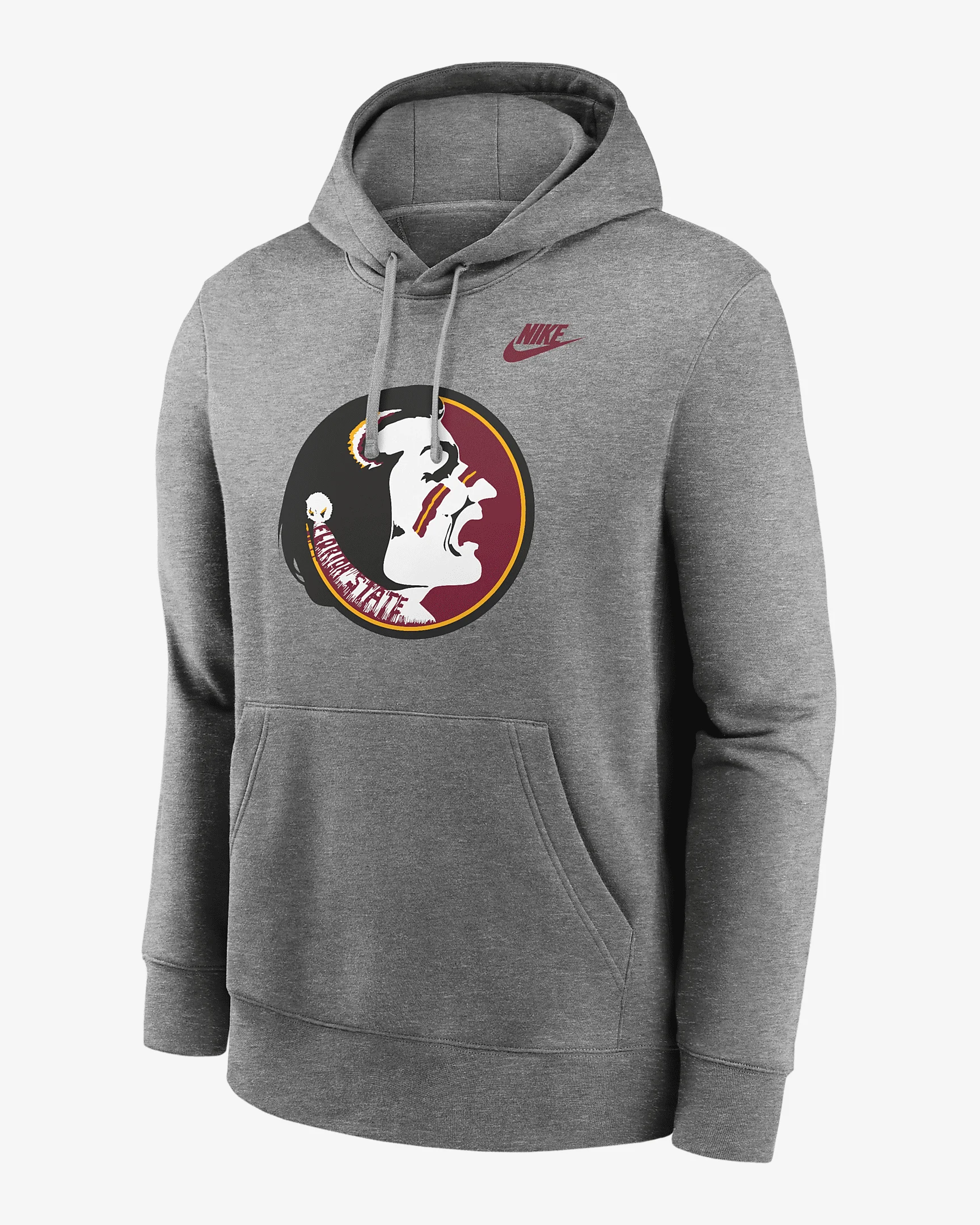 Florida State Seminoles Legacy Club Primary Logo Men's Nike College Pullover Hoodie - 1