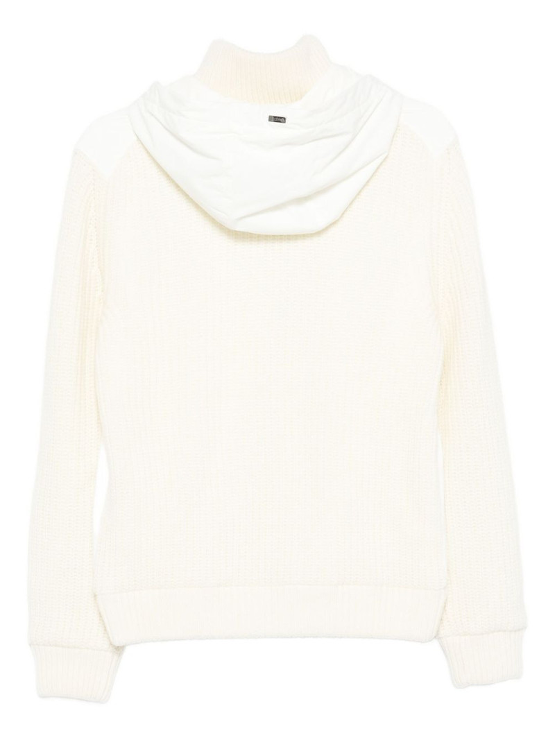 Herno rib-knit jacket outlook