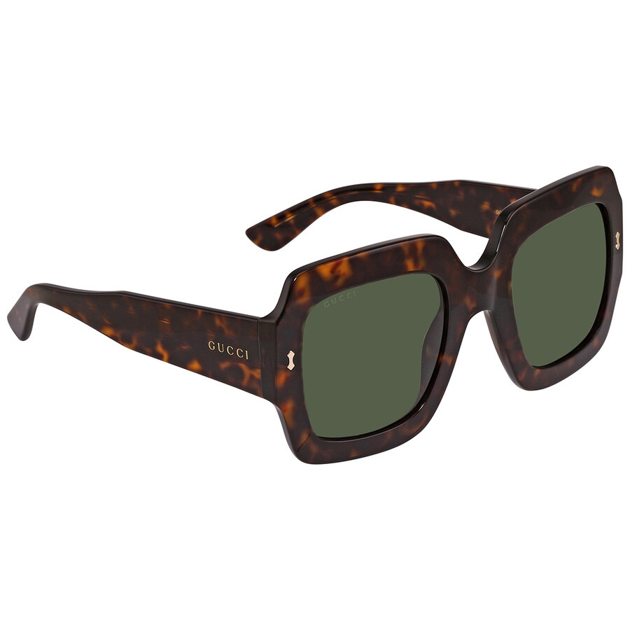 Gucci Green Square Ladies Sunglasses GG1111S 002 53 - 3
