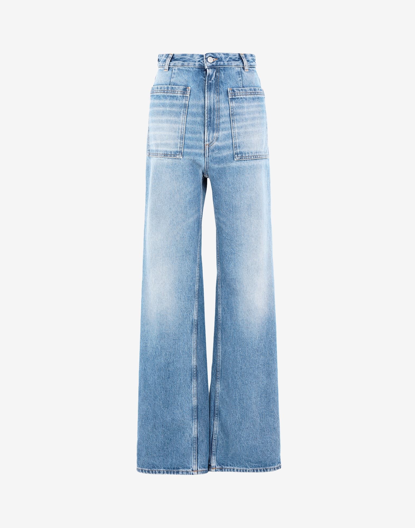 Patch pocket jeans - 1