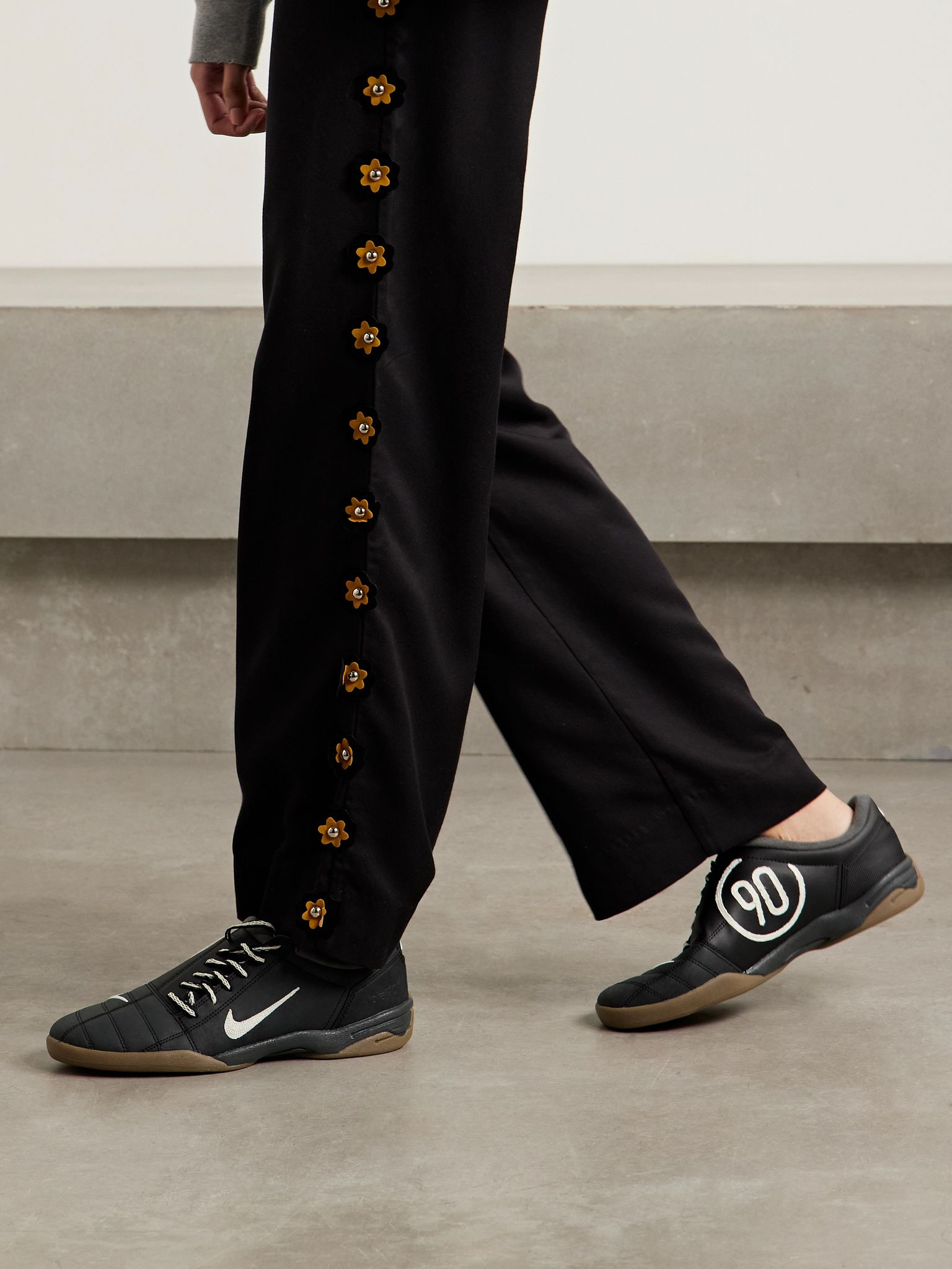 Total 90 leather sneakers Black - 2