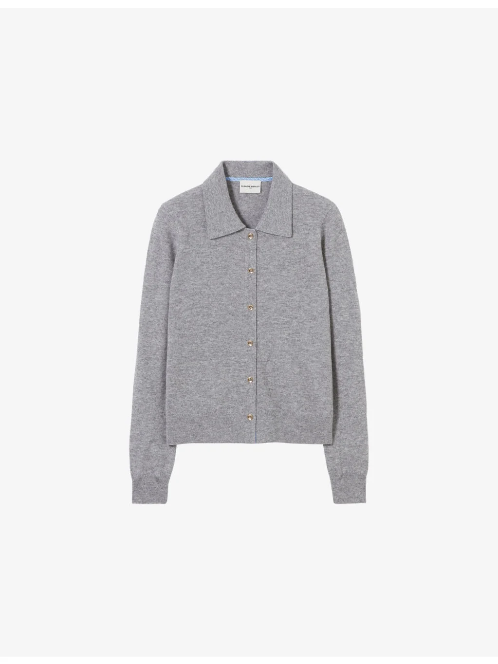 Slim-Fit Knitted Wool Cardigan - 1
