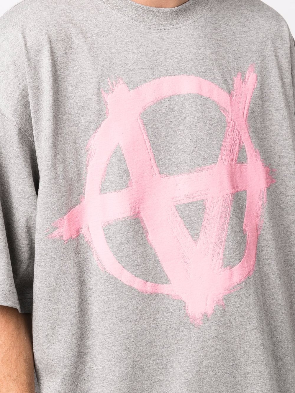 Anarchy logo-print cotton T-shirt - 6